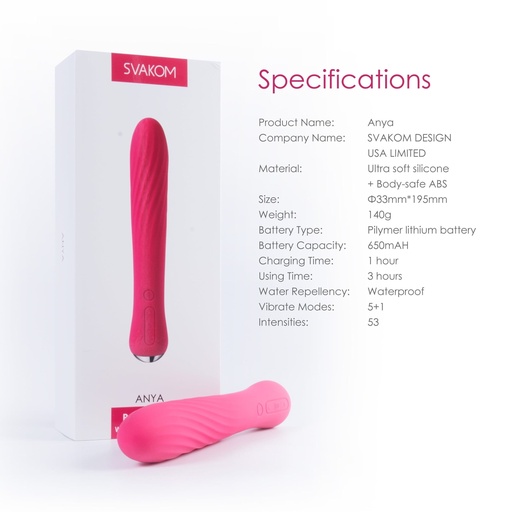 [SV-14732] ANYA Plum Red - SVAKOM