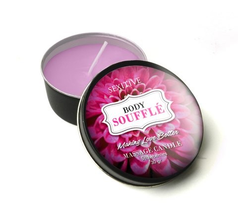 [SXT-D65] Massage Candle Body Souffle - STRAWBERRIES 30gr