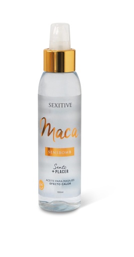[SXT-S03] Aceite masajes SensBomb efecto calor - MACA 130 ml