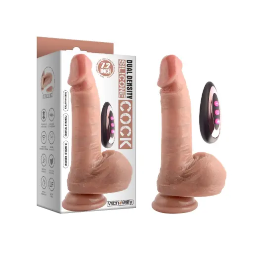 [VN-110201] Dildo de Silicona con Movimiento de 18 Cm Cyber Skin