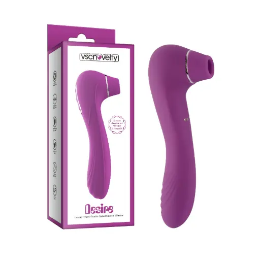 [VN-130205] Vibrador con Succionador 2 en 1 - Recargable