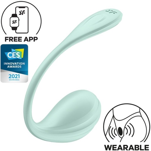 [J4002736] Satisfyer Smooth Petal Vibrating Egg - Green