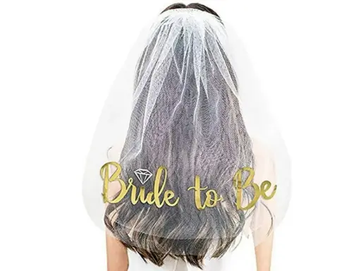 [U24-125] Velo con Letras "Bride"