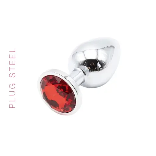 [ST-RY-002-RED] Anal Plug Steel Pink - Medium