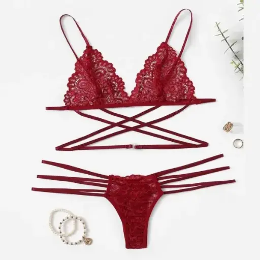 Conjunto Bralette Y Tanga Cola Less S096