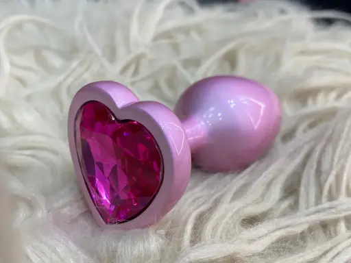 [NY-JS-37-M] Plug Anal Rosado de Corazon - M