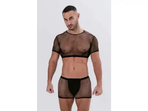 [MA1602NEG] Top y bóxer de red