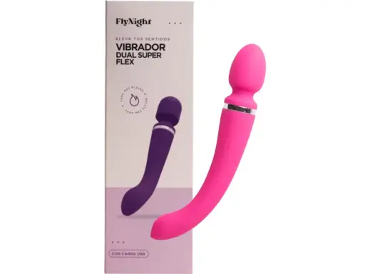 [FN-T0502] VIBRADOR DUAL SUPER FLEX ROSA