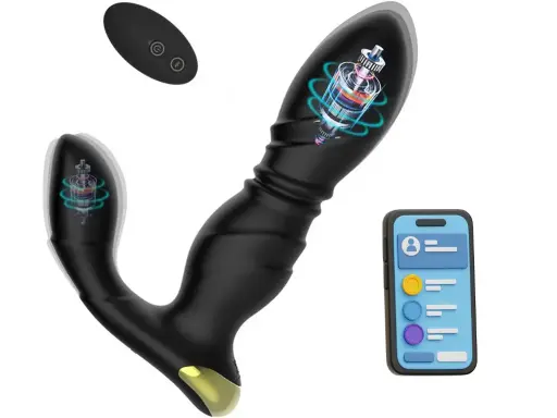 [AS-GM-HT021] Vibrador Prostatico o Punto G con Movimiento - Control y APP