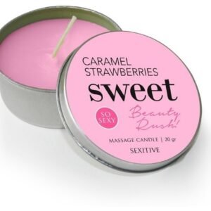 Massage Candle Caramel Strawberries 30gs