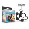 ANAL ADVENTURES PLATINUM - SILICONE ANAL BEADS WITH VIBRATING C-RING - BLACK - Imagen 3