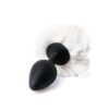 Plug Anal Silicona Cola Conejo Pompon Mediano - Imagen 3