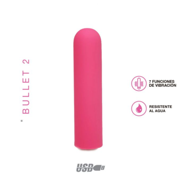 Vibrador clitoriano Bullet 2 fucsia