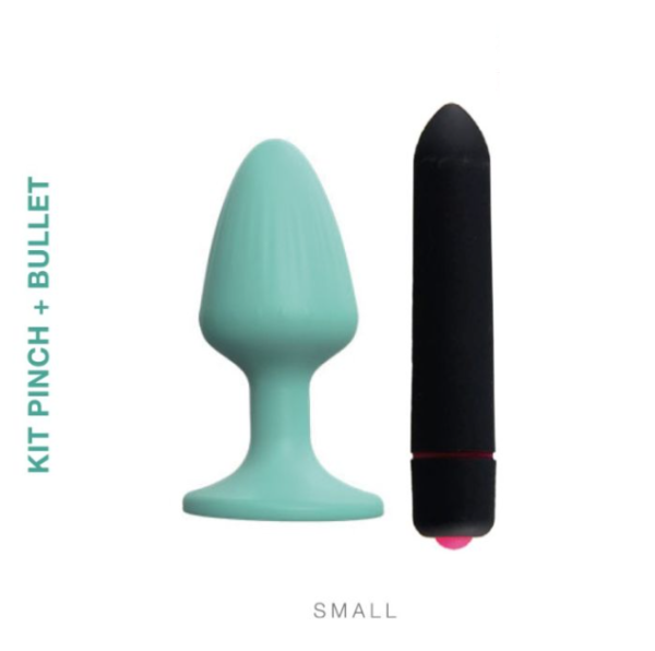 Kit Pinch + Bullet - Plug anal con bala vibradora
