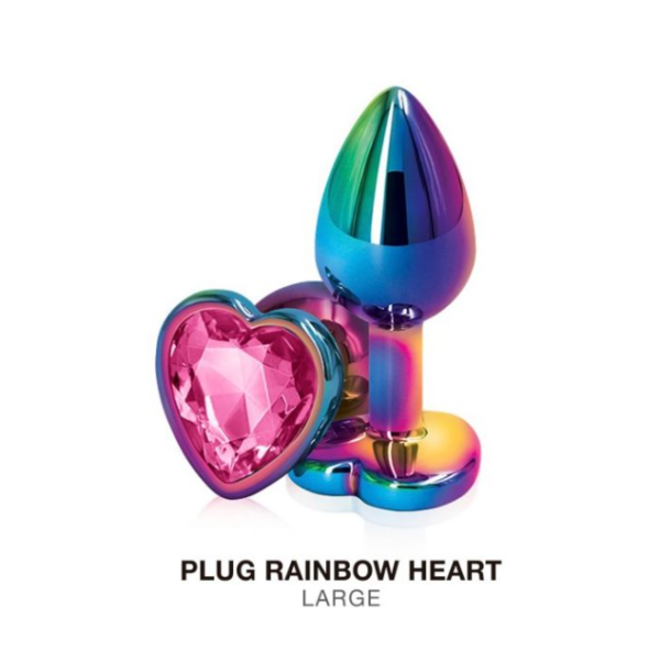 Plug Rainbow Heart L