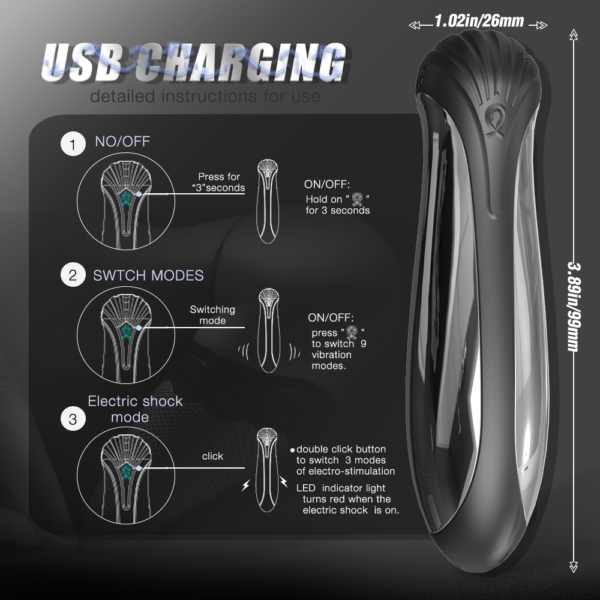 Vibrador Electric Stimulation Poison Dart - Imagen 6