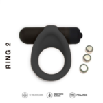 Ring 2 – con vibro Negro