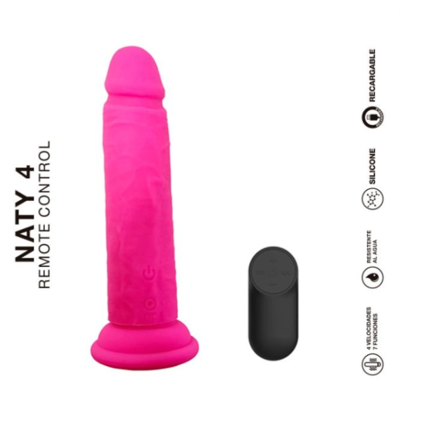 NATY 4 -  Vibrador con control remoto a distancia