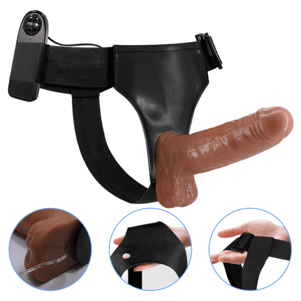 Arnes Vibrador 13cm x 4cm - Strap on - Imagen 17
