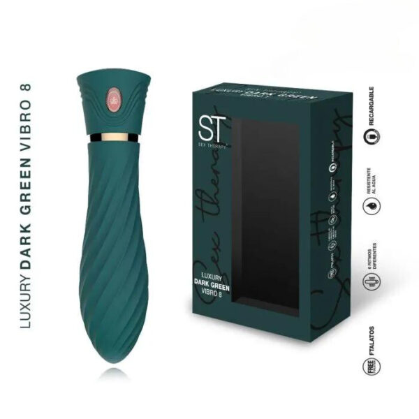 Vibrador LUXURY DARK GREEN VIBRO 8