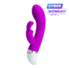 Anillo Doble Delfin Microvibro Violeta