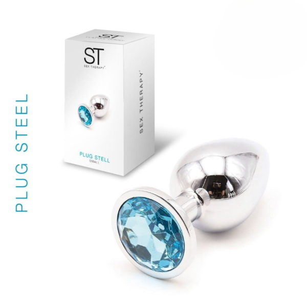 Anal Plug Steel Blue Small