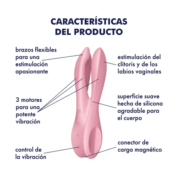 Satisfyer Threesome 1 Pink - Imagen 7