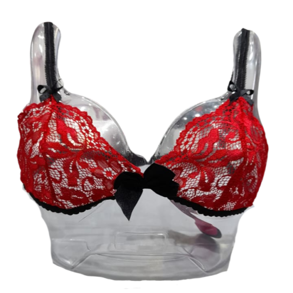 Triangulito Cherry Rojo & Negro - bralette