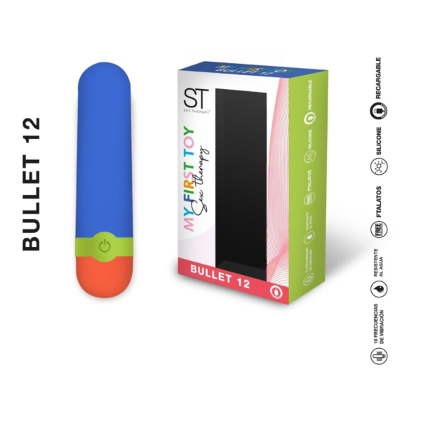 Bullet 12 Azul - Bala Vibradora USB