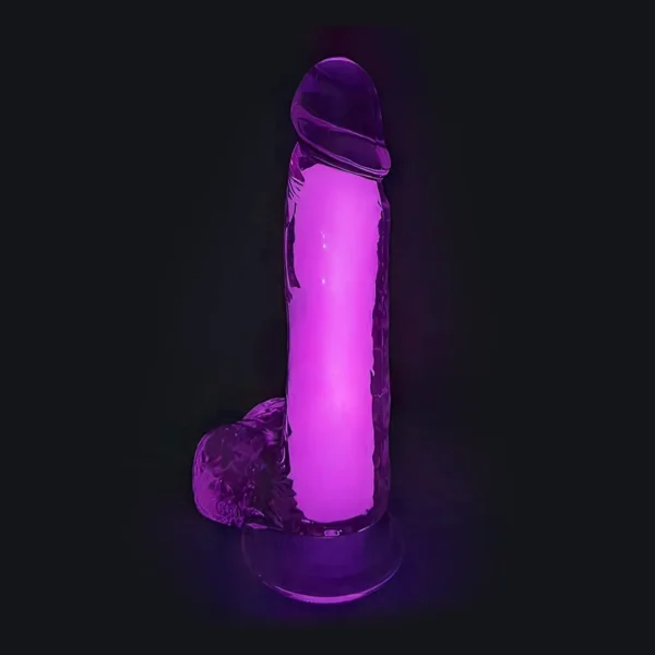 Dildo Realistico Brillante Rosa - Imagen 3