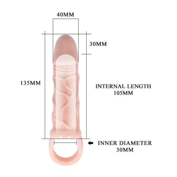 Extension 3Cm Con Anillo Testiculos - Imagen 2