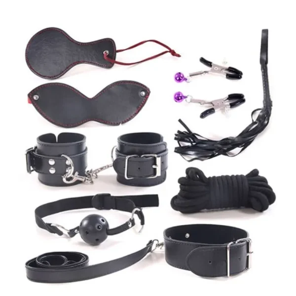 Kit Bondage 8 Piezas Negro