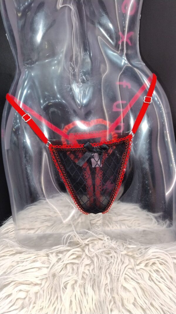 Tanga Celebrity (Negro y Rojo)