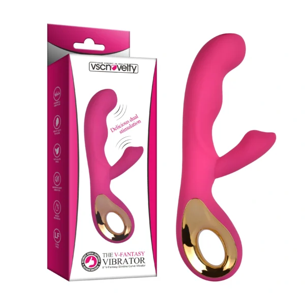 8”V-Fantasy Slimline Curve Vibrator