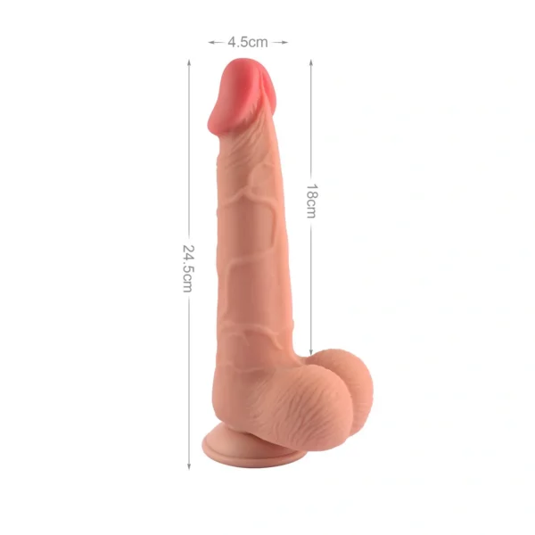 Dildo Realistico Con Ventosa Cyber Skin 24.5 cm - Imagen 2