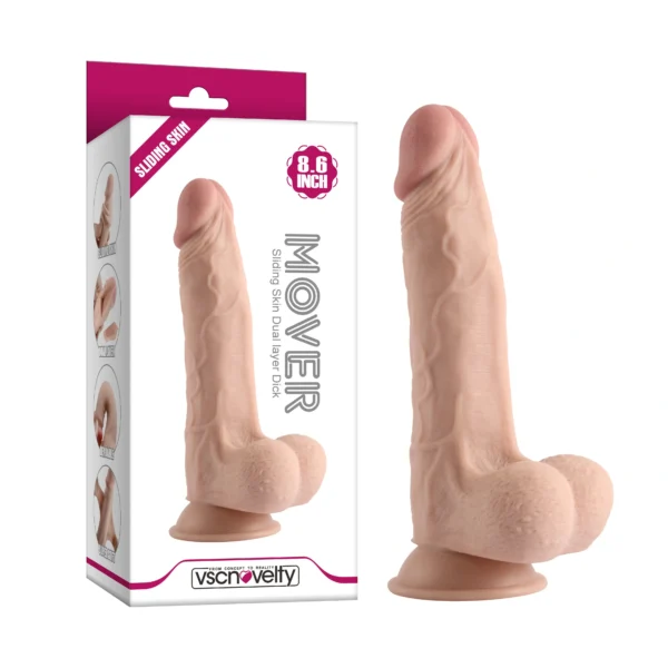 Dildo Realistico Pellizcable con Ventosa de 21 Cm