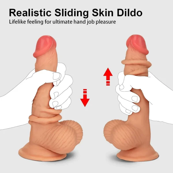 Dildo Realistico Cyber Skin con Ventosa 19,3cm - Imagen 3