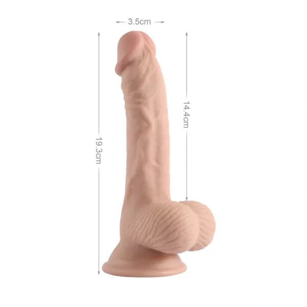 Dildo Realistico Cyber Skin con Ventosa 19,3cm - Imagen 2