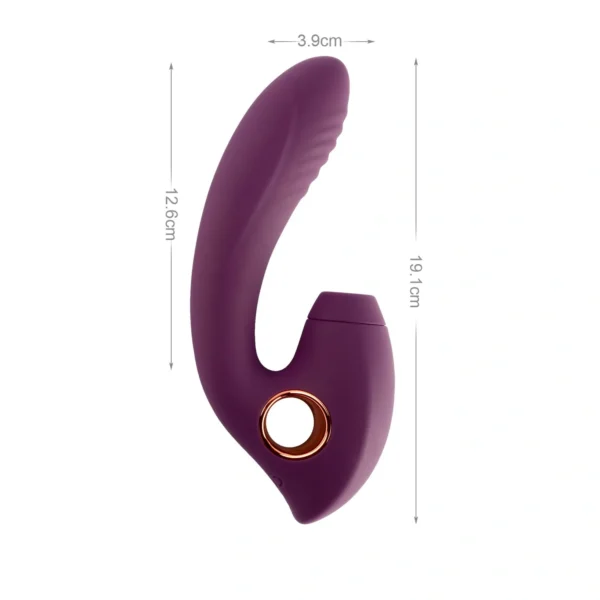 Vibrador con Succionador Recargable - Imagen 2