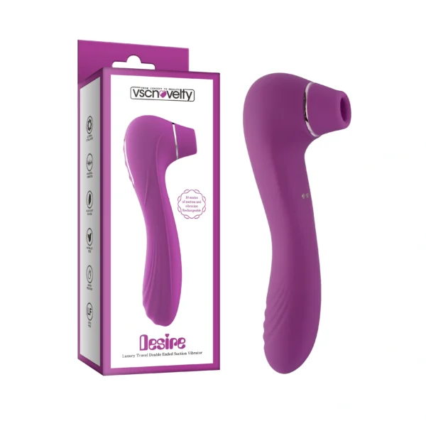 Vibrador con Succionador Recargable