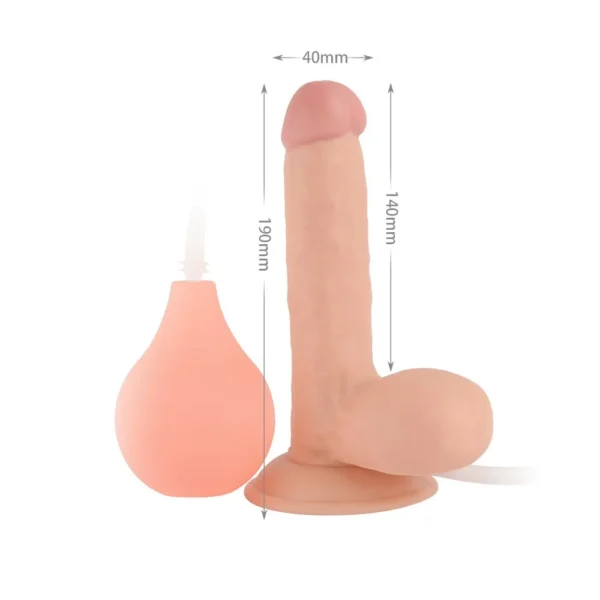 Dildo Con Ventosa que Eyacula de 19 Cm - Imagen 2