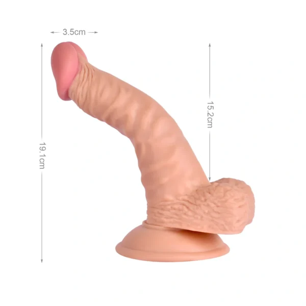 Dildo Realistico 19 Cm - Extreme Soft Dong - Imagen 2