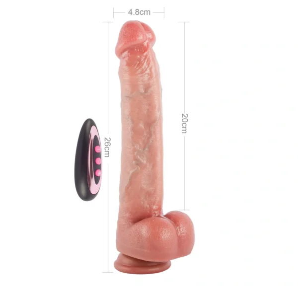 Dildo de Silicona Con Movimiento de 26 Cm Cyber Skin - Imagen 2