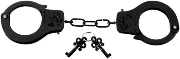 Designer Metal Handcuffs Black