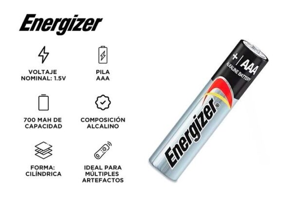 Pilas Energizer Max AAA x Unid.