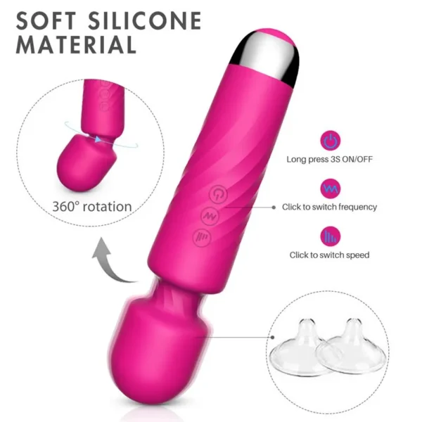 Hero Masajeador Vibrador - Negro - Imagen 3