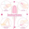 Set 3 Eggs Rose Bolas Vaginal Silicona - Kegel - Imagen 3