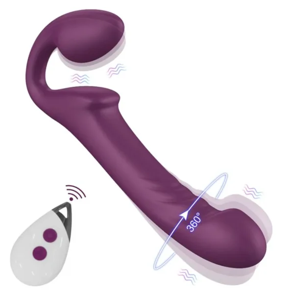 Strap-On Vibrador Qylon con Control y Movimiento - Imagen 3