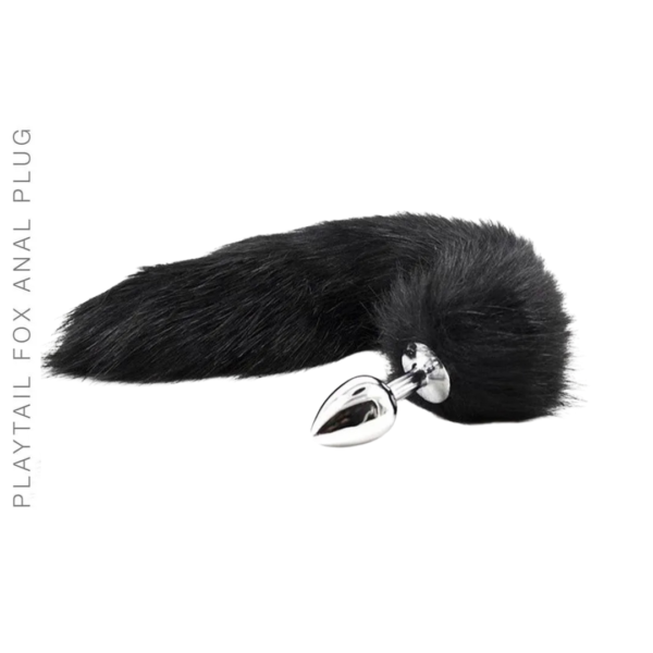 Playtail Fox Anal Plug Black - S