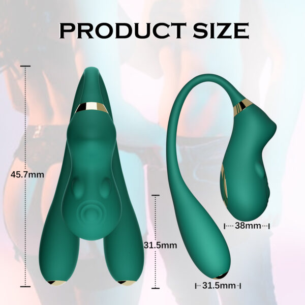 Gemelas HOT - Vibro doble con pulsacion - Violeta - Imagen 6